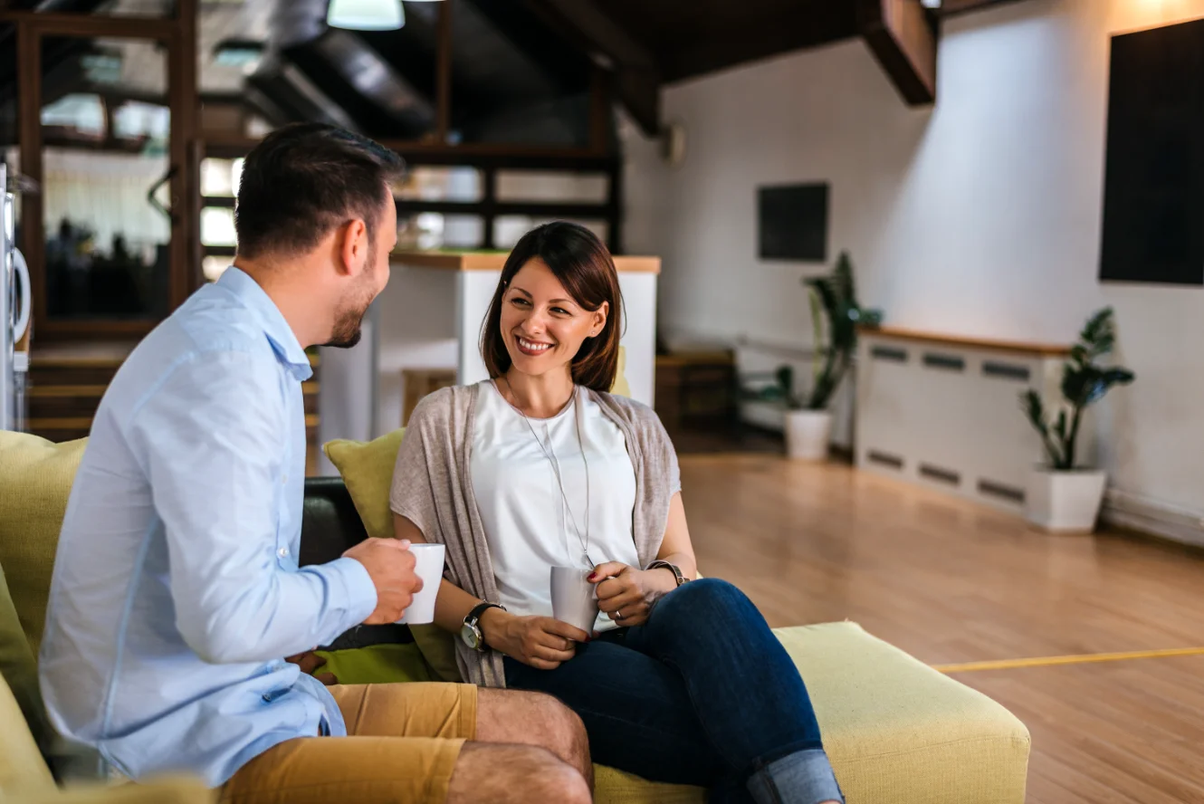 Window and door service professionals in discussion